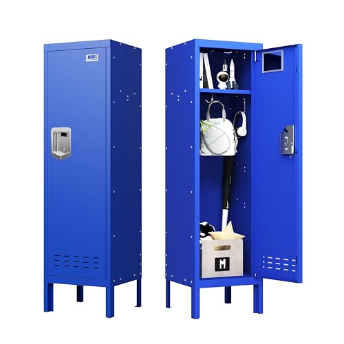 Image of BUTISOW Metal Cabinet Home Office Storage,Lockers,Lockable Employees Metal Locker with Door,54 inch Height Steel Locker,Lockable Steel Locker for Gym,School,Home,Office,Garage,Assembly Required