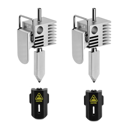 SPARKX i7 2PCS 0.4mm Hardened Steel Nozzle,All-Metal Hotend | 300°C High Temp | Precision Print Head Assembly | 3D Print