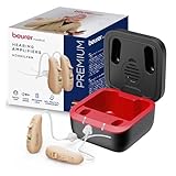 Beurer HA 90 digitale Hörhilfe, wiederaufladbarer Hörverstärker als 2er-Paar mit 4 verschiedenen Modi, digitaler Chip für klaren Ton, ergonomische Passform, kaum sichtbar, inkl. Ladebox