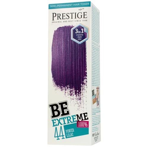 Vip's Prestige Be Extreme |Tóner Semipermanente para el cabello Color 44 Lila potente | Pigmento Puro | Da Color a Cabellos Decolorados o Canosos | Sin Amoniaco, Sin Parabenos y PPD