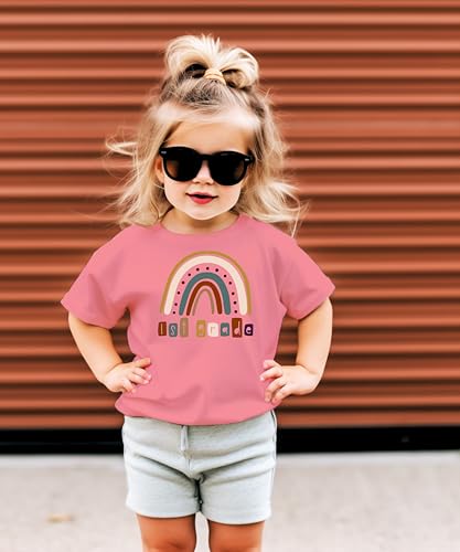 1st Grade Rainbow First Day of School Gift Back to School T-Shirt Back to School Shirts3
