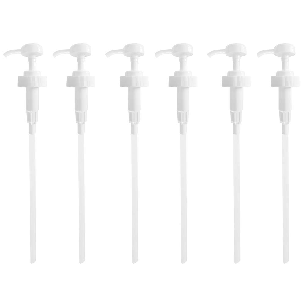 Gallon Shampoo and Conditioner Pump Dispenser by Geti Beauty PT | 128oz Liquid – Gallon Jugs | Salon and Home use 4cc Output - 6-Pack