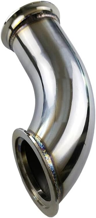 Tubo cotovelo de escape V-Band VINOJIU RACING em aço inoxidável, 90° e 2,5" – 1 unidade