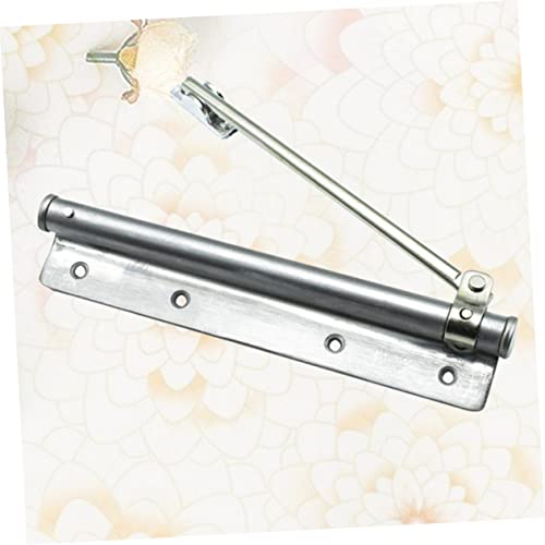 Bisagra de puerta automática LIFKOME oculta y plateada con resorte ajustable 7