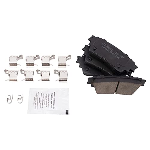 Image of TRQ Rear Brake Pad and Rotor Set Ceramic Coated Rotors Compatible with 2018-2020 Mitsubishi Eclipse Cross 2017-2020 Outlander 2018-2021 Outlander PHEV