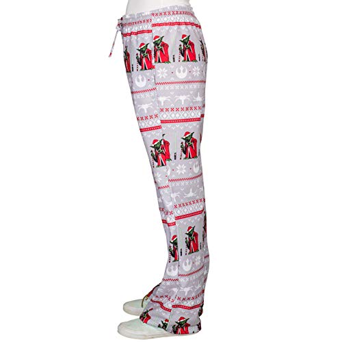 Star Wars Yoda Logo Christmas Grey Lounge Pants2