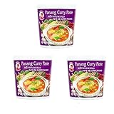 YIJIA | Cock Brand pasta curry bote 400 g - Ideal para dar un toque exótico a tus platos (3 Unidad, Panang)