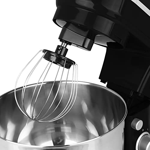 Küchenmaschine 1200W mit Farbwahl Rührmaschine Spritzschutz Knetmaschine Rührhaken Knethaken Schneebesen Teigmaschine 6… – Bild 7