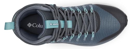 Image of Columbia Women's Trailstorm Mid Waterproof Hiking Shoe, Graphite /Dusty Green, 8 Wide