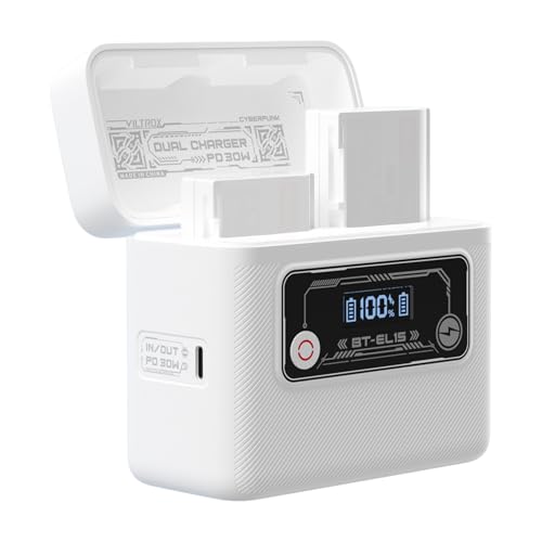 VILTROX EN-EL15 Camera Battery Charger & Power Bank, 5500mAh...