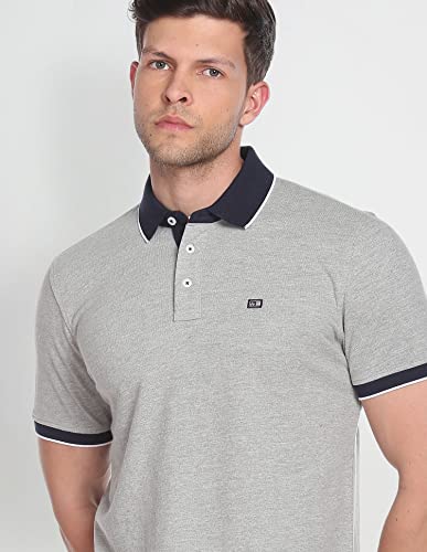 Arrow Tipped Contrast Collar Polo Shirt