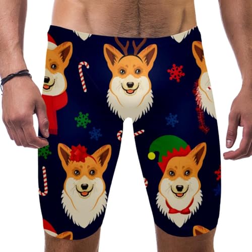 Traje de baño de Navidad para hombre con diseño de copos de nieve de alta resistencia