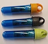 3 passende blaue Petlinge Keep2Go 3X Petling Röhrchen Schlüsselbund aufbewahrung Campen Geocaching Verstec
