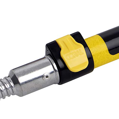 Coral 76703 Endurance Fiberglas Teleskop-Verlängerungsstange mit Flip-Cam Lock 1,2–2,4 m