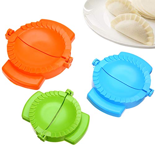 LHOTSE 3-Piece Dough Press Set: Perfect for Dumpling, Calzone, Ravioli, Empanada, Turnover & Pierogiï¼orange)
