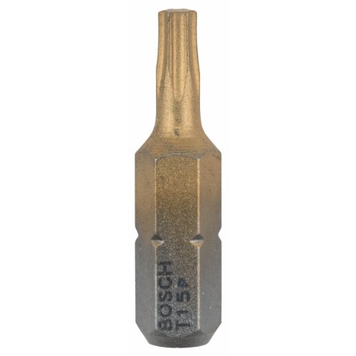 Bosch Accessories 25 Pièces Jeu de Embouts de Vissage Max Grip pour Vis Torx, T15 Epaisseur, 25mm Longueur