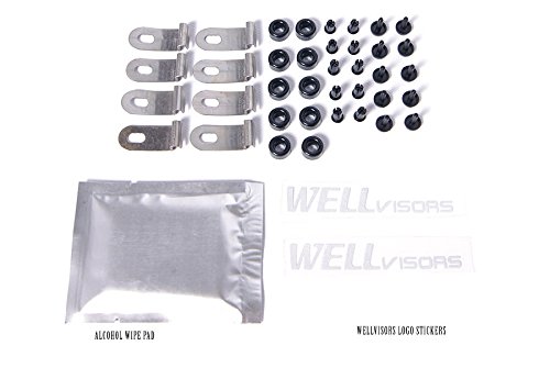 WellVisors Window Deflectors For Lexus LX470 1998-2007 - Smoke Tint Rain Guards