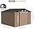 Garvee Brown Metal 10x8 FT Outdoor Storage Shed with Lockable Doors, Sloped Roof for Garden, Backyard, Patio, Corrosion Resistant, Easy Assembly