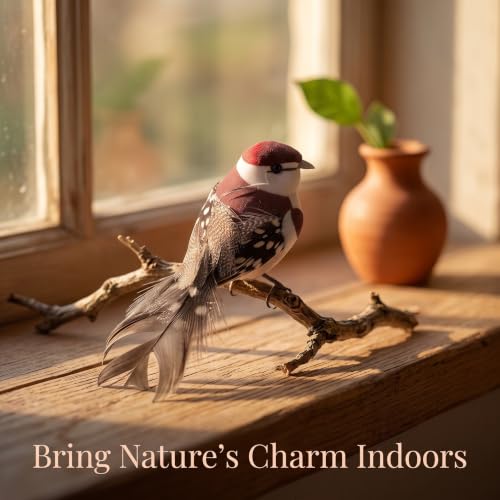 Animales artificiales decorativos y pájaros de espuma Kisangel para jardín 4