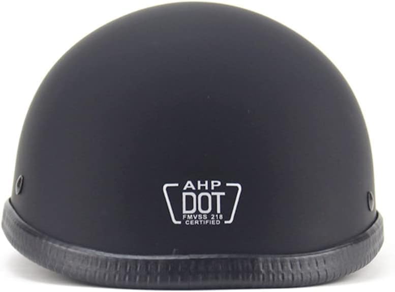 Miniatura 2 de Casco de motocicleta alemán, medio casco para adultos, casco abierto, casco de media cara vintage aprobado por DOT para cruisers, scooters y