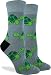 Good Luck Sock Women's Turtle Socks - Green, Adult Shoe Size 5-9