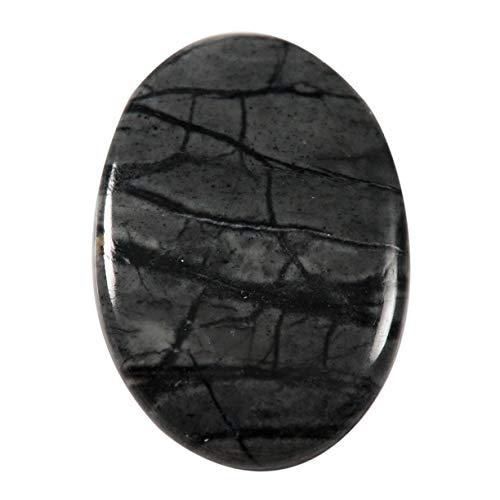 Jaspe Picasso naturel cabochon ovale 50 carats pour remplacer une pierre de bijou cassée