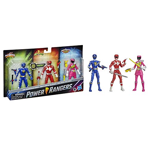 Power Rangers Beast Morphers Special Episode 3-Pack Action Figure Toys Dino Thunder Blue Ranger, Mighty Morphin Red Ranger, Dino Charge Pink Ranger (Amazon Exclusive) - Thumbnail 3