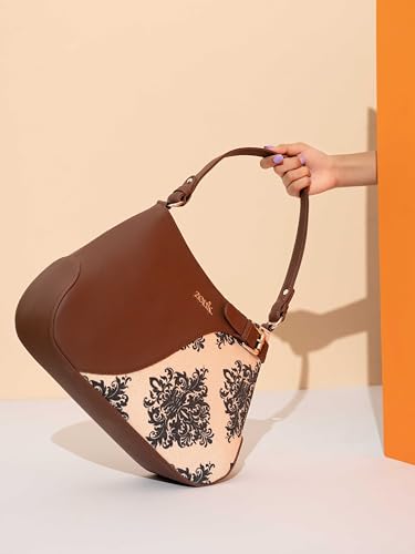 Image of ZOUK Ira Handbag | Stylish Women's Handbag | Luxury Shoulder Bag for Women | Trendy | Fancy Ladies Handbags | Small Purse for Events | Water-Resistant