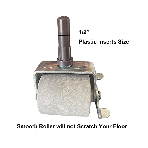 Set Of 4 Locking Replacement Bed Frame Wheels, Steel Stem Bed Frame Casters With Plastic Inserts. Protect Floor. Heavy Duty Bed Frame Rollers. #TOP1