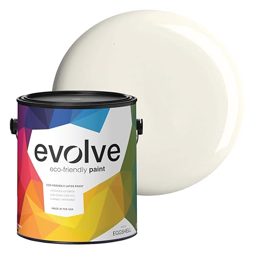 EVOLVE Interior Paint & Primer, Eggshell (Alabaster White), 1 Gallon