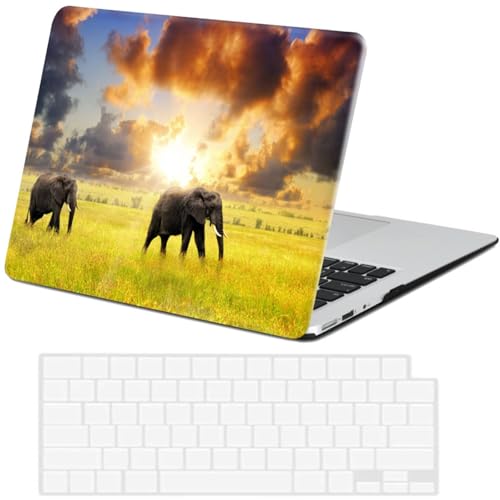 Carcasa MacBook Pro 14 ideal para viajes y cafeterías con diseño elefante