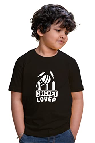 Image of Kids Cricket Lover Half Sleeve Printed Tshirt