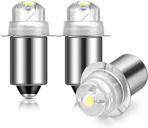30 Lumen 3-Volt LED Replacement Bulb Flashlight Bulbs LED Torch Flashlight Bulb with 10 Year Lifespan, 41-1643 (3)