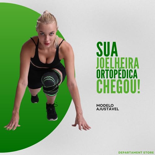 Joelheira de Compressão para Articulação - Dores Joelho Tensor Exercícios - DEPARTAMENT STORE