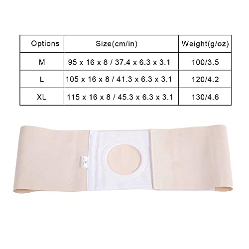 Ostomy Hernia Belt, Elastic Ostomy Hernia Belt For Colostomy Bag Abdominal Binder With Stoma Opening Navel Hernia Support, Help Relieve Pain For Incisional, Epigastric, Ventral, Inguinal Hernia(M) #TOP1