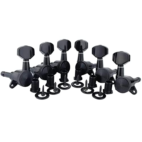 Lot de 6 accordeurs de guitare 1:18 verrouillables pour guitare acoustique, clés d’accordage de guitare électrique, mécaniques de guitare, chevilles d’accordage de guitare, 6 chevilles en ligne 3 x 3 - Les Beatles, Paul McCartney, John Lennon, RIngo Starr, George Harrison Lot de 6 accordeurs de guitare 1:18 verrouillables pour guitare acoustique, clés d'accordage de guitare électrique, mécaniques de guitare, chevilles d'accordage de guitare, 6 chevilles en ligne 3 x 3