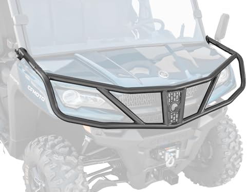 SuperATV Black Front Bumper for 2019+ CFMOTO UForce 1000, Steel D...