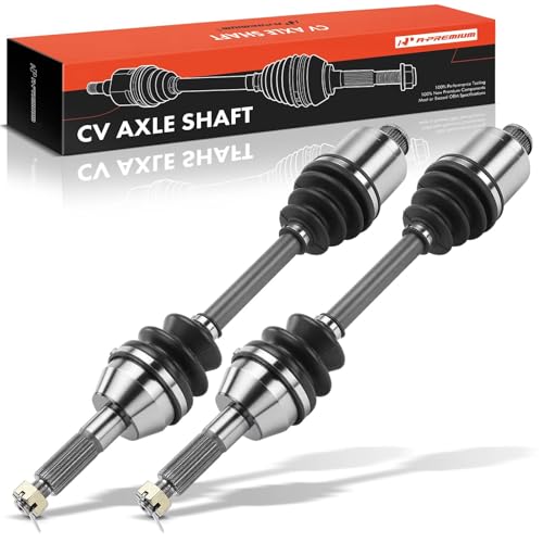 A-Premium Pair (2) Rear CV Axle Shaft Assembly Compatible with Polaris Sportsman 400/450/500/600/700/800/MV7 2003-2010 Left and Right Replace# 1380197 1380240