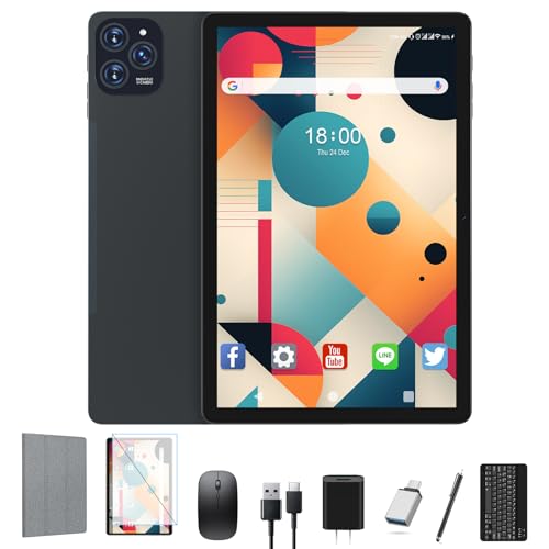 SUNTUNG Tablet, 2025 última tablet Android 15 de 11 pulgadas, 5G WiFi + celular, MTK8786 Octa-Core, expansión de 16 GB 128 GB 1 TB, tablet 4G LTE, cámara de 21 MP, Gemini AI 2.0, tabletas con teclado