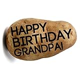 Birthday Custom Message Potato - Your message on a real potato for a Birthday! Upload your own message. Novelty and Gag gift. As Seen On Shark Tank. Surprise Gift Box included.