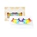 Produktbild Poapp Falsche Wimpern, Regenbogen Bunte Falsche Wimpernverlängerung Farbverlauf Gefälschte Wimpern Halloween Kostüm Outfit Zubehör