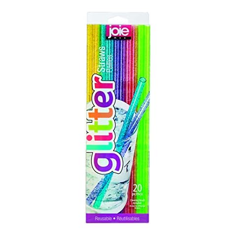 Joie Kitchen Gadgets t12788 Reusable Straws, Plastic Cover
