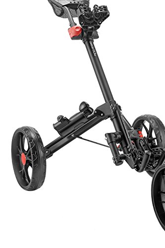 CaddyTek 3 Wheel Golf Push Cart - Deluxe Quad-Fold Compact Push & Pull Folding Caddy Trolley - Caddylite 15.3 V2 - Thumbnail 6