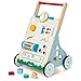 Girello in legno, 10 in 1 Baby Activity Center Push Walker regolabile,...