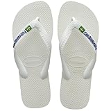 Havaianas - Top Brasil, Comfortable, Durable and Lightweight Flip-Flops, with Non-Slip Sole, Brazil Flag on the Straps, Adults, Unisex