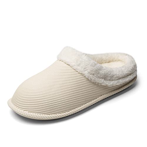 Pantoufles en coton mixtes et chaussons plats chauds d'intérieur pour l'hiver