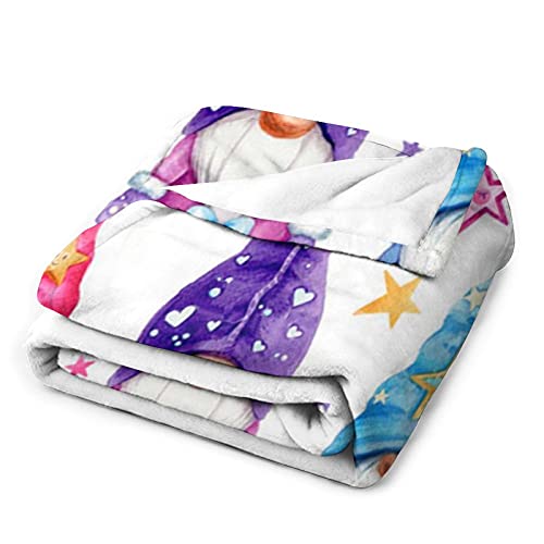 Flannel Blanket Cute Christmas Gnomes Lightweight Cozy Bed Blanket Soft Throw Blanket Fits Couch Sofa Suitable For All Season For Kids Women Men50×60" #TOP2