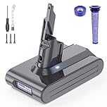 6000mAh for Dyson V7 Replacement Battery, Upgraded Battery for Dyson V7, Compatible with V7 Series SV11 Fluffy Motorhead Animal Absolute Trigger Total Car+Boat Vacuum Cleaner with Accessories