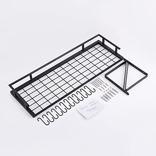 Kes 30-Inch Kitchen Pan Pot Rack Wall Mounted Hanging Storage Organizer Wall Shelf With Hooks Matte Black, Kur215S75A-Bk #TOP6