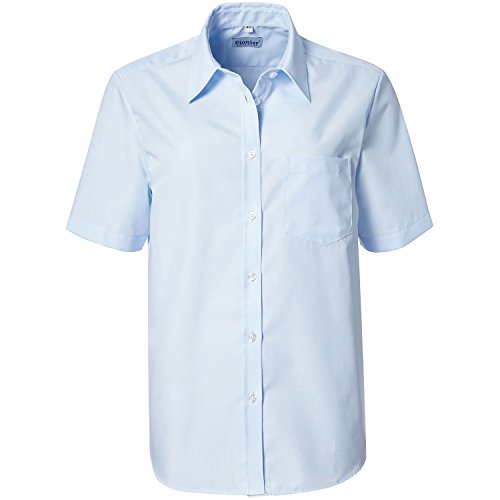 Blusa de manga corta Pionier azul claro en talla 42 para un estilo cómodo